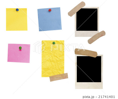 empty photo frame and colored blanks empty photo frame and colored blanks 21741401