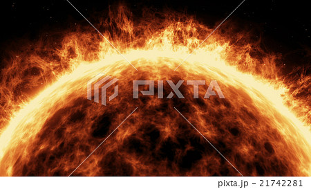 Blazing sun on a dark backgrounds 21742281