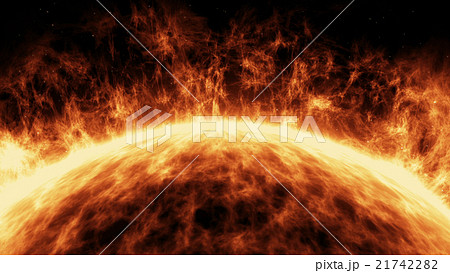 Sun surface with solar flares 21742282