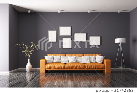 Modern interior of living room 3d rendering 21742868