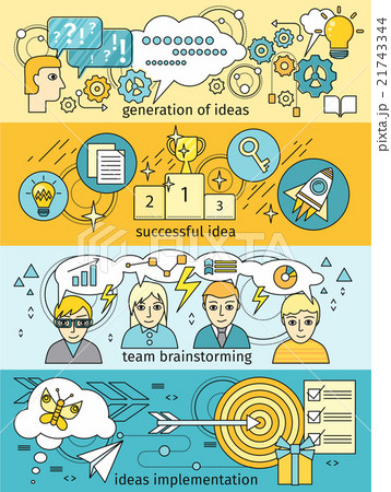 Generation of Ideas Banners Set Generation of Ideas Banners Set 21743344