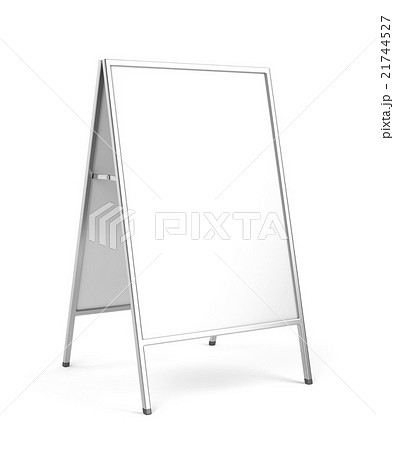 Advertising stand on white background 21744527
