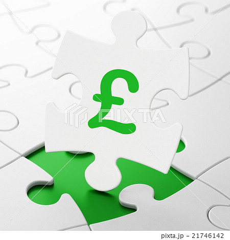 Money concept: Pound on puzzle background 21746142