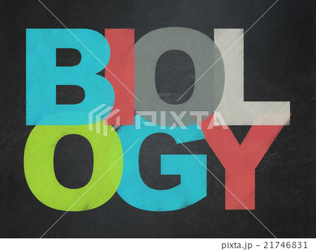 Science concept: Biology on School board 21746831