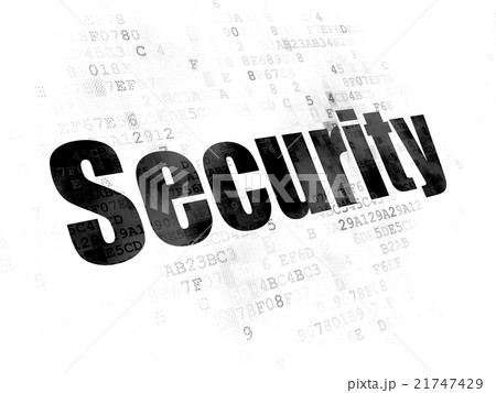 Safety concept: Security on Digital background 21747429
