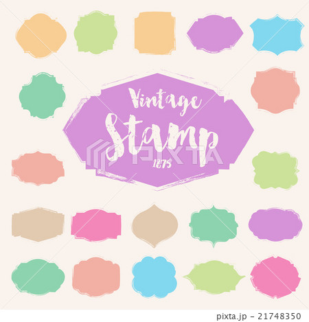 Set of black vintage Stamp ,Blank frame Set of black vintage Stamp ,Blank frame 21748350