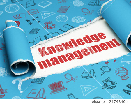 Learning concept: red text Knowledge Management 21748404