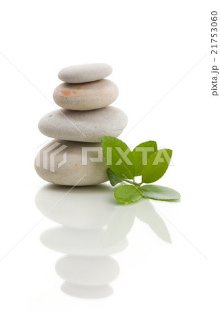balancing zen stones isolated 21753060