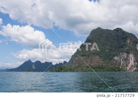 Beautiful mountains in Ratchaprapha Dam Beautiful mountains in Ratchaprapha Dam 21757729