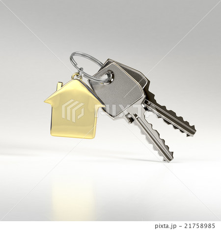 Keys with a house pendant.  21758985