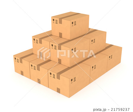Stacks of cardboard boxes 21759237