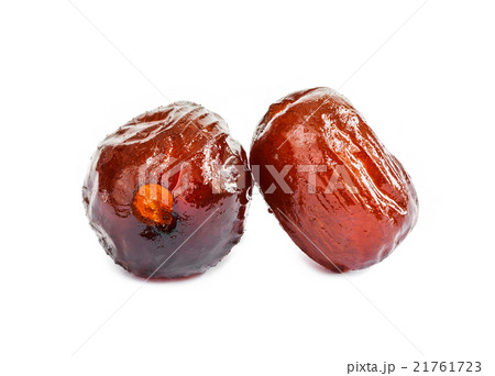 Sweet dried jujube isolated on white background Sweet dried jujube isolated on white background 21761723