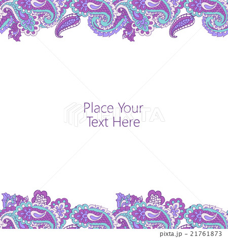 Abstract paisley border 21761873