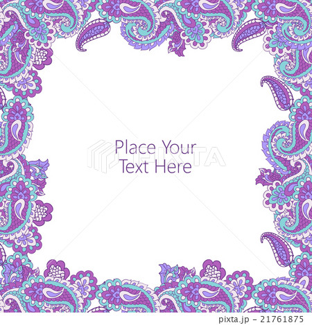 Abstract paisley frame  21761875