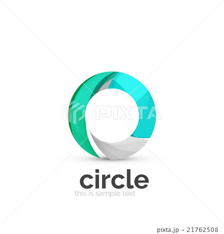 Abstract swirly round logo template 21762508