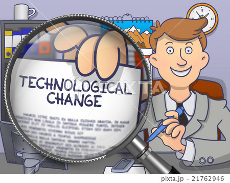Technological Change through Lens. Doodle Design. 21762946