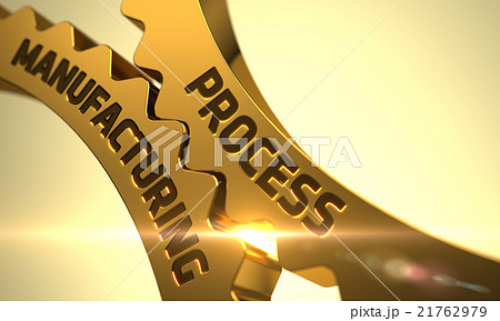 Process Manufacturing Concept. Golden Gears. 21762979