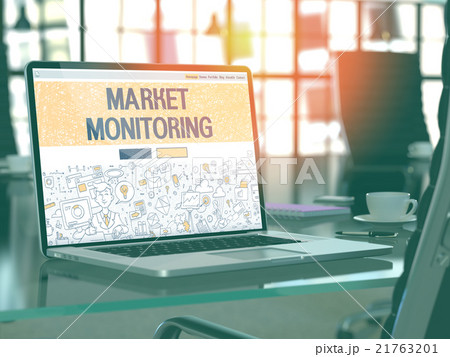 Market Monitoring on Laptop in Modern Workplace Market Monitoring on Laptop in Modern Workplace 21763201