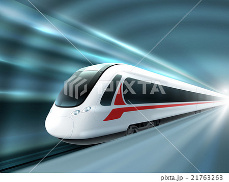 Speed Train Railway Station Realistic Poster  21763263