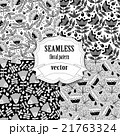 Seamless vector floral pattern set 21763324