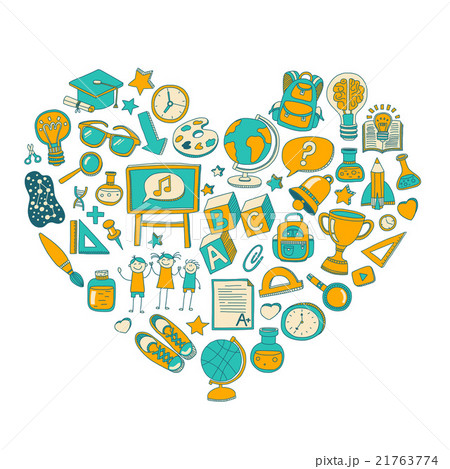 Back to School doodle set. Linear icons Back to School doodle set. Linear icons 21763774