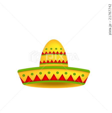 Mexican Hat Sombrero Isolated on White Background 21767742
