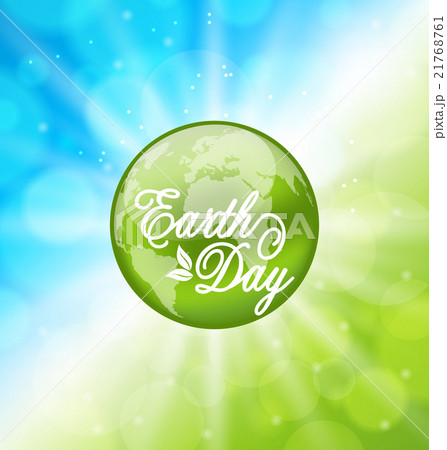 Glowing Bright Background for Earth Day Holiday 21768761