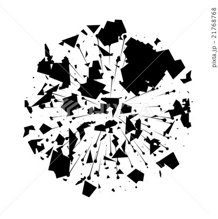 Abstract Black Explosion on White Background Abstract Black Explosion on White Background 21768768