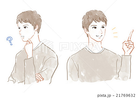 仕草のバリエーション　男性 21769632