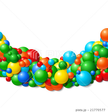 Background frame with scattered rubber balls Background frame with scattered rubber balls 21770577