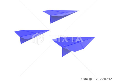 紙飛行機のイラストcgのイラスト素材