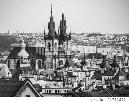 Prague Old Town with Church of Our Lady before Tyn 21771891