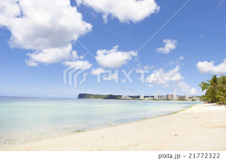 グアム タモン湾の風景の写真素材