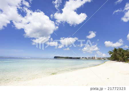グアム タモン湾の風景の写真素材