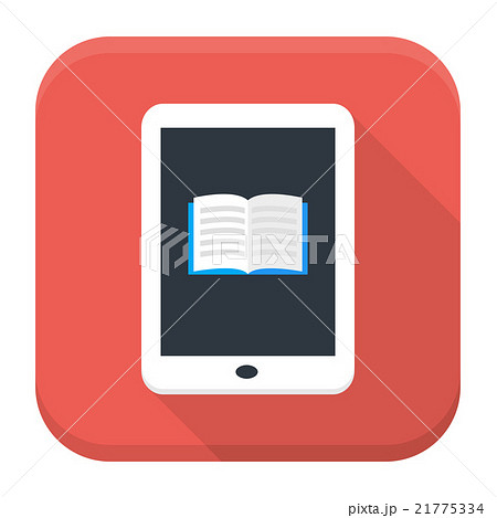 E book app icon with long shadow 21775334