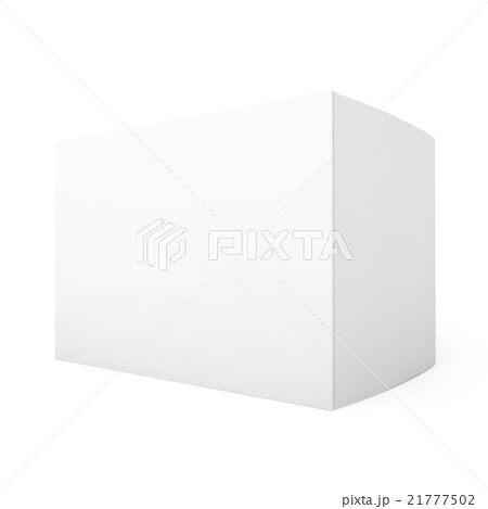 Blank paper or cardboard box template standing on Blank paper or cardboard box template standing on 21777502