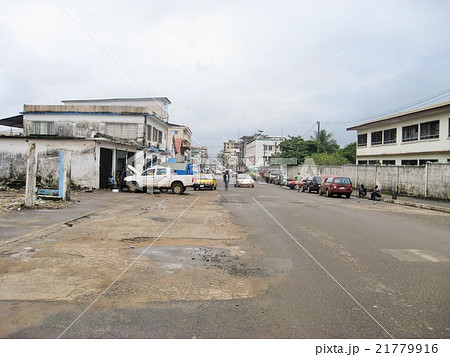 リベリア共和国の首都モンロビアの市内 21779916