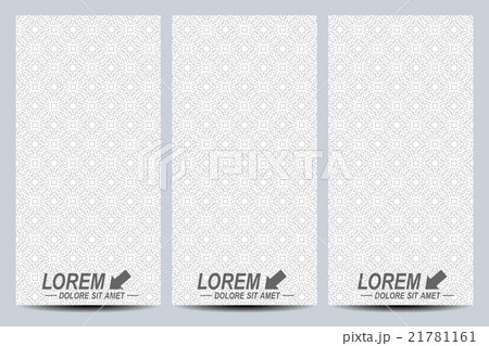 Set of vector flyers. Background  seamless pattern 21781161