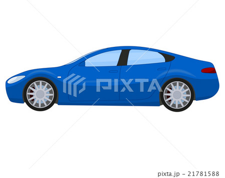 Blue sports sedan Blue sports sedan 21781588