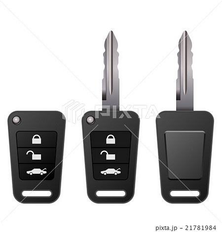 Car key isolated on white backgroundのイラスト素材 [21781984] - PIXTA