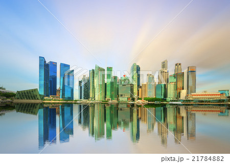 Singapore Skyline and view of Marina Bay 21784882
