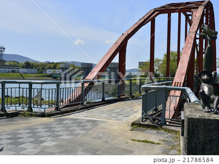 湯之尾滝ガラッパ公園の星流橋と堰 21786584