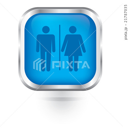 Vector man and woman sign icon glossy button Vector man and woman sign icon glossy button 21787035