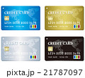 Credit card set Vector Credit card set Vector 21787097