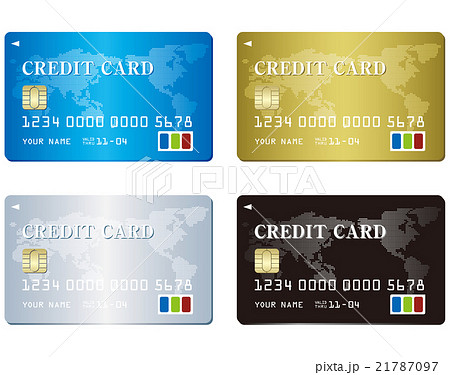 Credit card set Vector Credit card set Vector 21787097