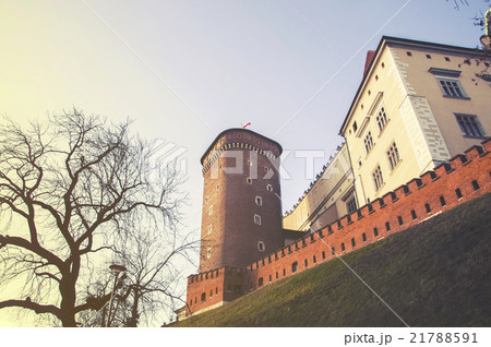 Wawel hill with cathedral and castle in Krakow 21788591