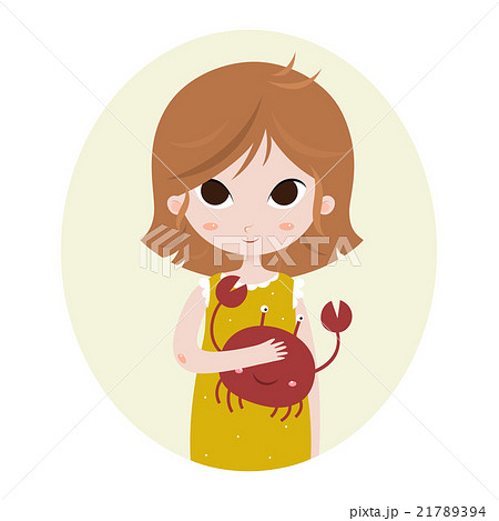 Zodiac signs Cancer. Vector illustration of the 21789394