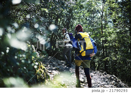 森林を歩く男性たち 21790293
