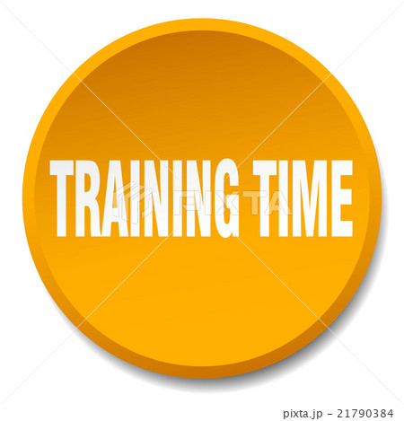 training time orange round flat push button training time orange round flat push button 21790384