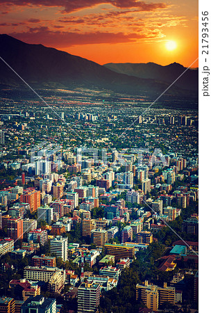 Panoramic view of Santiago 21793456